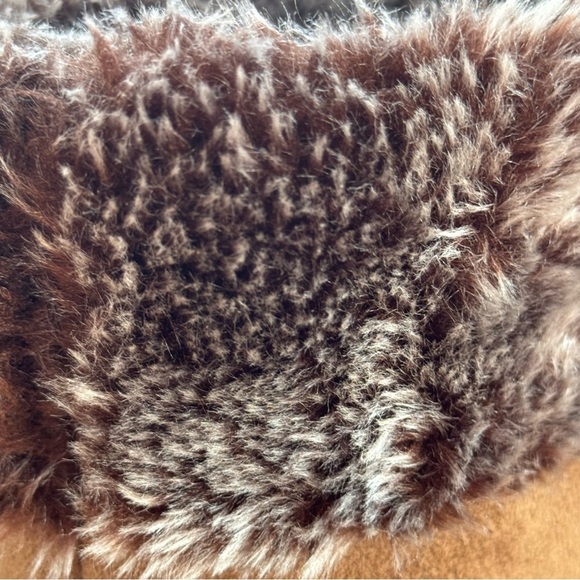 Wayland Square Women's Memory Foam Slipper Boots Size S 7/8 Brown W/Scarf Gift - Picture 6 of 14